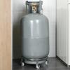 Подставка для газового баллона из нержавеющей стали с колесами, прочный многоцелевой держатель для баллона с пропаном, универсальная подставка для баллона