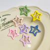 3/4Pcs Set Cute Star Metal Children Snap Hair Clips Barrettes Girls Hair Accessories Candy Color Kids Hairpins Hair Accessories