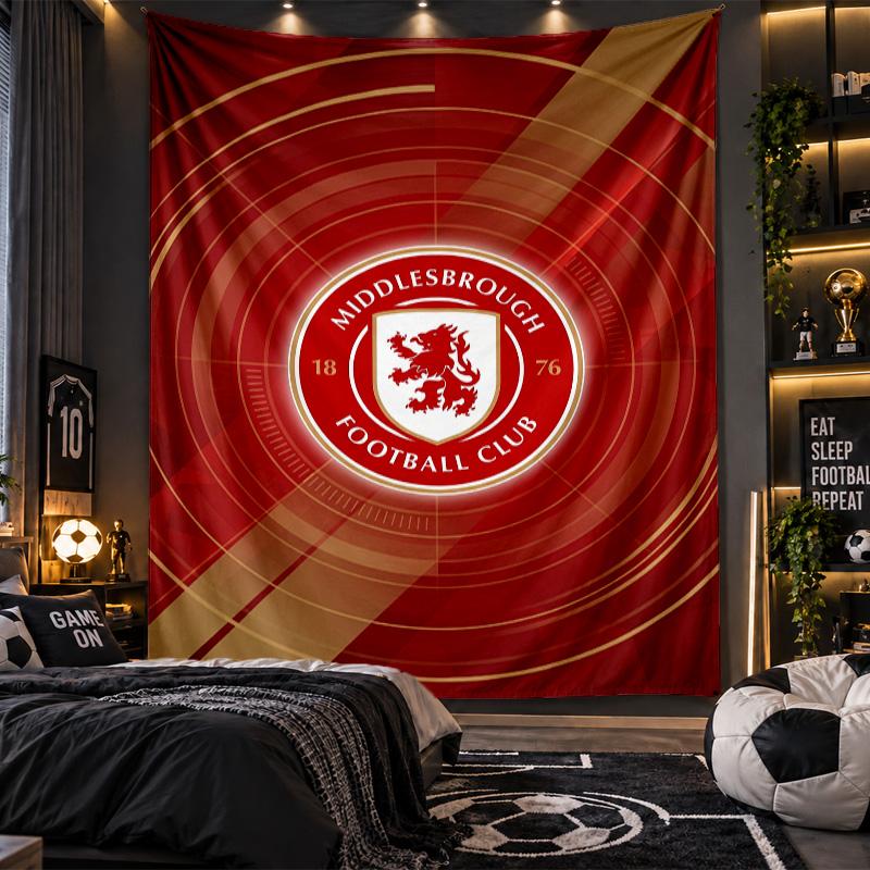 Wall Hanging Tapestry Middlesbrough Print Cloth for Living Room Bedroom Home Decor