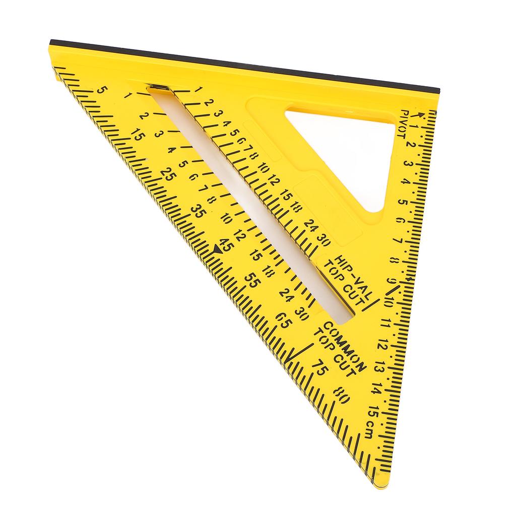 Плотницкий треугольник 7 дюймов желтый имперская метрическая системы многофункциональный стропильный угольник