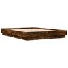 LED Bed Frame in Smoked Oak 120 x 190 cm