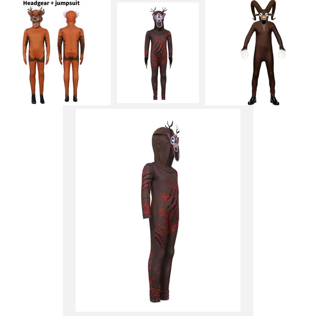 Олень 99 ночей в лесу Костюм оленя козы из мягкой полиэстеровой ткани для Хэллоуина и вечеринок