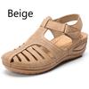 Woman Sandals Summer Vintage Wedge Sandals Casual Cutout Loophole Women Shoes Female Ladies Platform Retro Sandalias Plus Size
