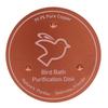 Bird Bath Copper Disk 99.99percent  Pure Copper Water Cleaner 1mm Thick with Stable Triple Point Support for Outdoor