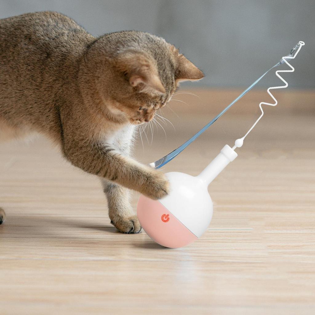 Treat Puzzle Toys For Cats Feed Training Treat Dispenser Kittens Automatic Teaser For Training Eating Boredom Relief Indoor