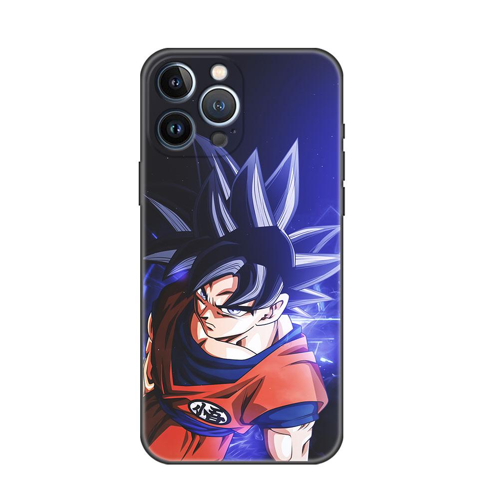 Чехол Funda для Apple iPhone 14 11 13 7 12 Pro 7 XR XS Max 8 Plus 6 14Pro 13Mini черный мягкий чехол для телефона Anime-Dragon-Ball