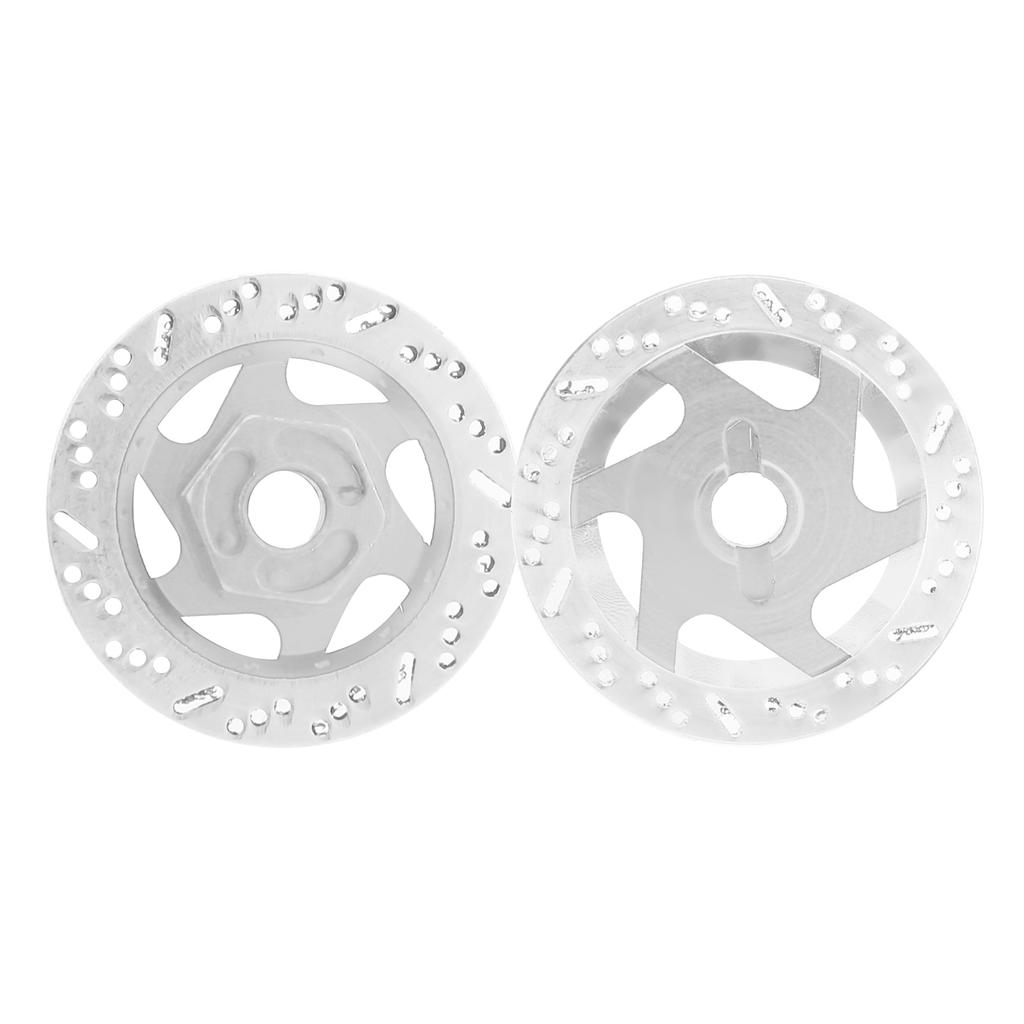 4pcs Aluminum Alloy CNC Simulated Brake Disc Accessories Fit for 1:10 RC Car