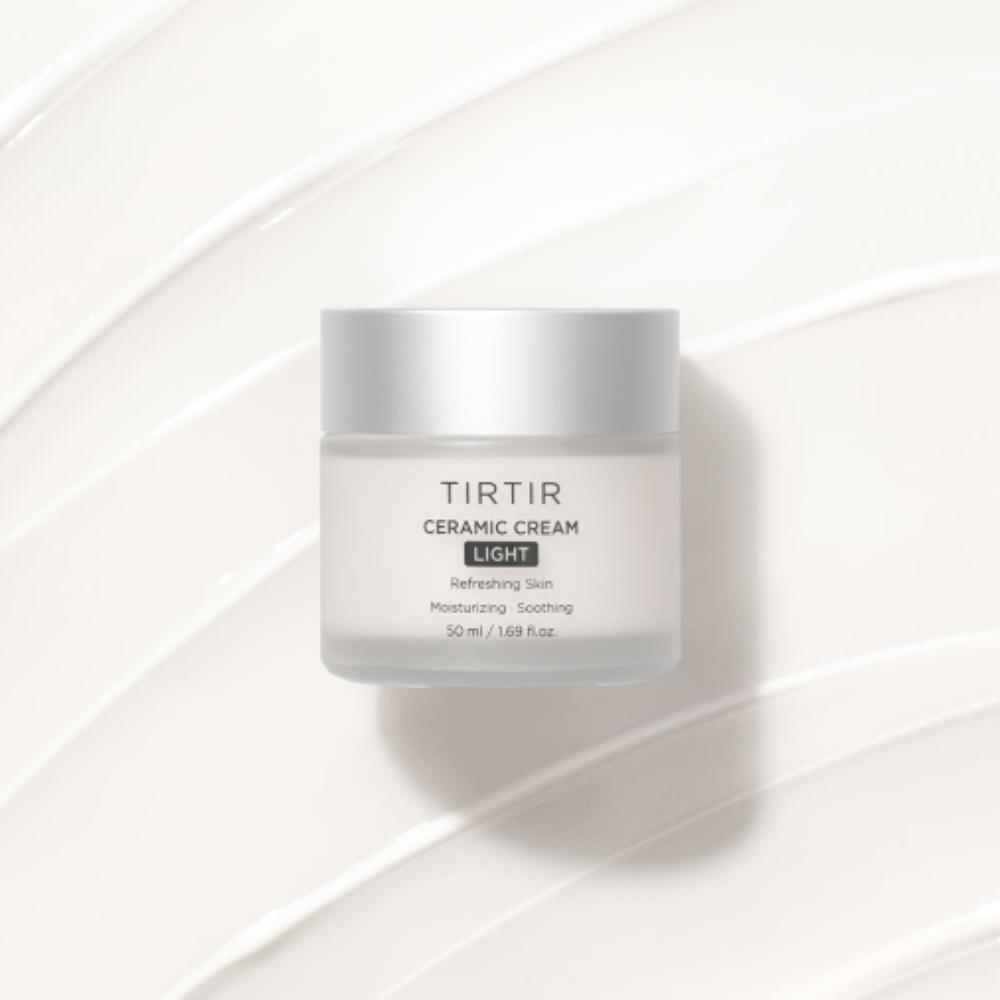TIRTIR Porcelain Cream Light 50ml – Lightweight Tone-Up Moisturizing Cream