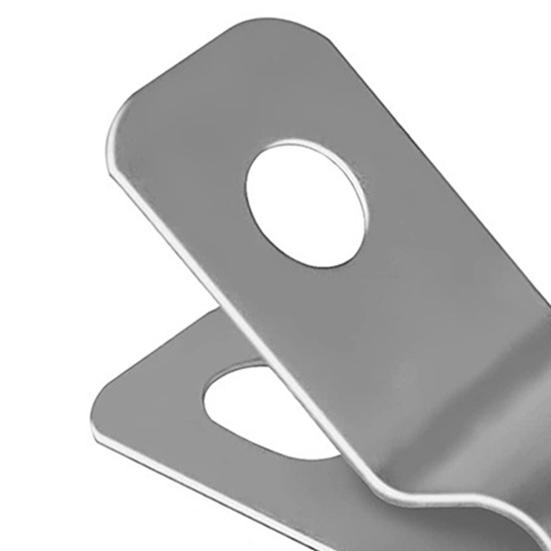 100 шт. зажимы для проволоки для забора с винтами, нержавеющие зажимы из нержавеющей стали для садового двора калибра 45642