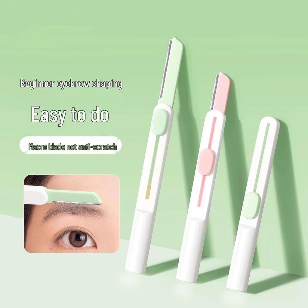 Эксклюзив для новичков: Выдвижной триммер для бровей и бритва из нержавеющей стали, набор