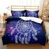 Dreamcatcher Duvet Cover Set Boho Mandala Bedding Set for Girls Adults Purple Dream Catcher Comforter Cover Soft Polyester