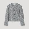 She Smiss Glitter Patch Pocket Tweed Jacket Swwjkp12100 Na