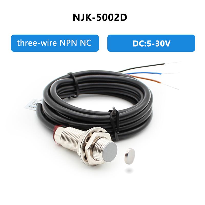 M12 10 мм расстояние срабатывания NJK-5002 DC 5-30 В PNP NPN NO NC датчик Холла магнитной индукции бесконтактный переключатель