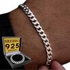 Silver Men' Bracelet FULL Diamond ITALIAN Bracelet As a Gift