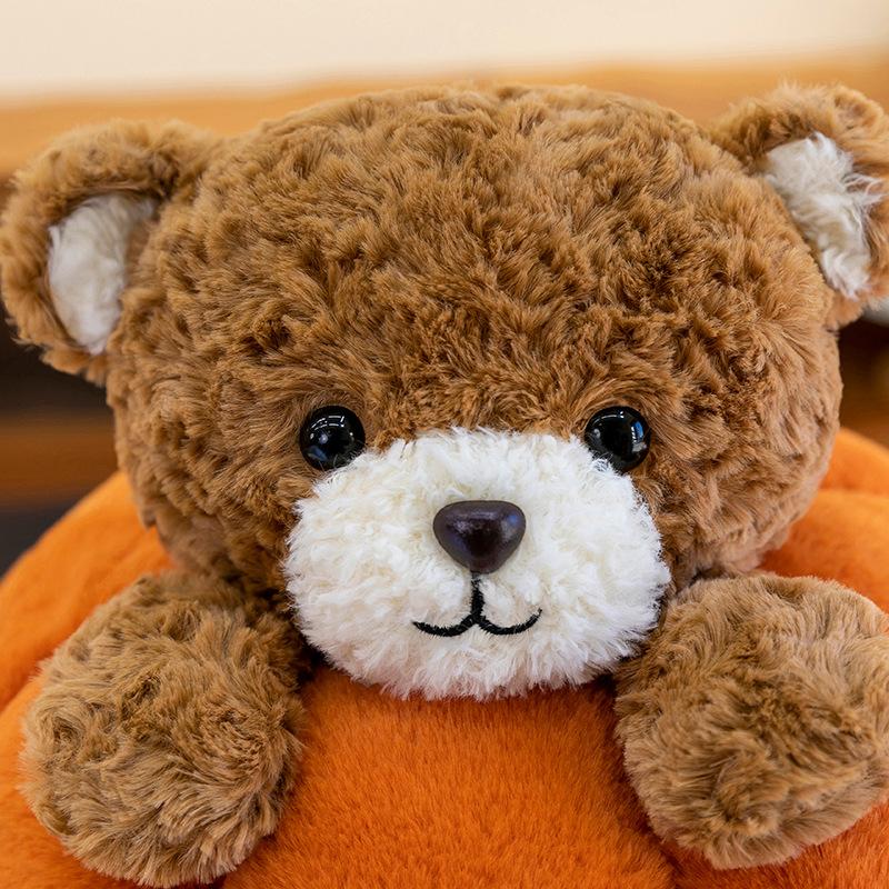 Барселона тыква медведь плюшевая игрушка мультяшный милый тыква медведь кукла кровать спящая кукла подарок на день рождения