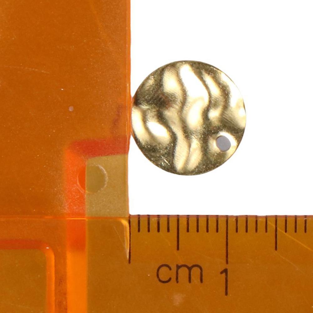 100 шт. золотая монета золотые подвески круглые плоские штампованные пустые подвески ожерелье подвески золотой браслет