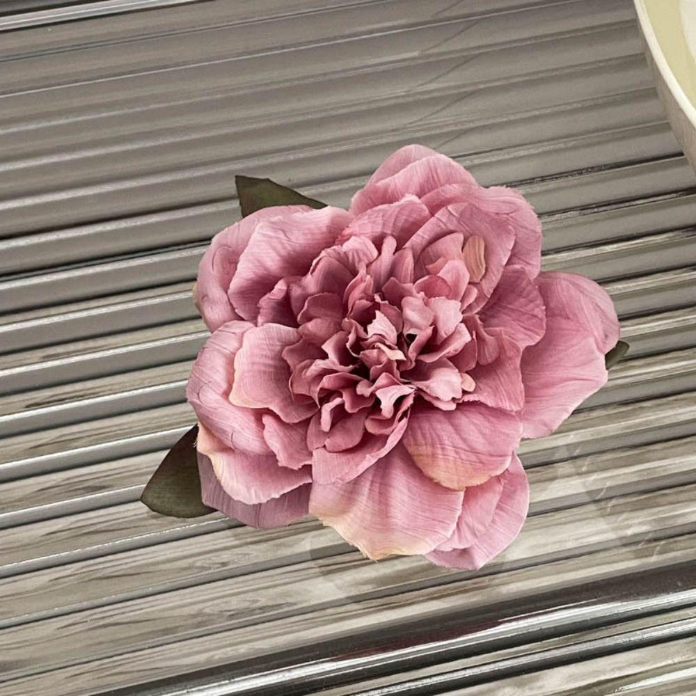 Цветок Искусственный Цветок Заколки для Волос Богемия Боковые Заколки Пион Цветок Заколка для Волос Женщины