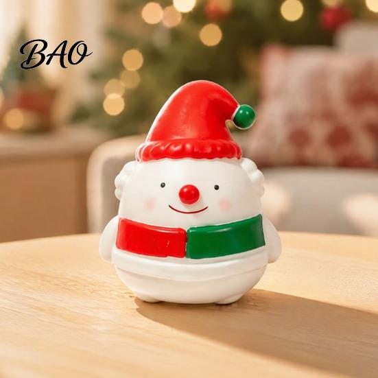 Sensory Fidget Toys Christmas Snowman Squeeze Toy, Stress Relief Cute Desk Decorations Figurine, Stocking Stuffer Party Favor, Gift for Kids