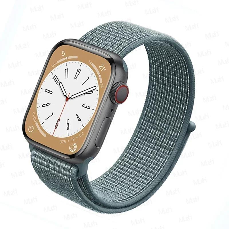 Нейлоновый ремешок-петля для ремешков Apple Watch 46 мм 44 мм 40 мм 45 мм 41 мм 42 мм Спортивный браслет iwatch Ultra 2 49 мм Серии 10 9 8 se 7 6 5 4 Ремешок