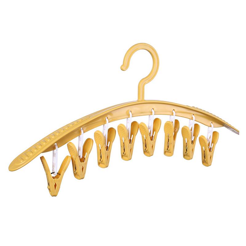 Бытовая многофункциональная бесследная вешалка для одежды, ветрозащитная пластиковая утолщенная сушилка, зажим для носков и нижнего белья, вешалка для одежды