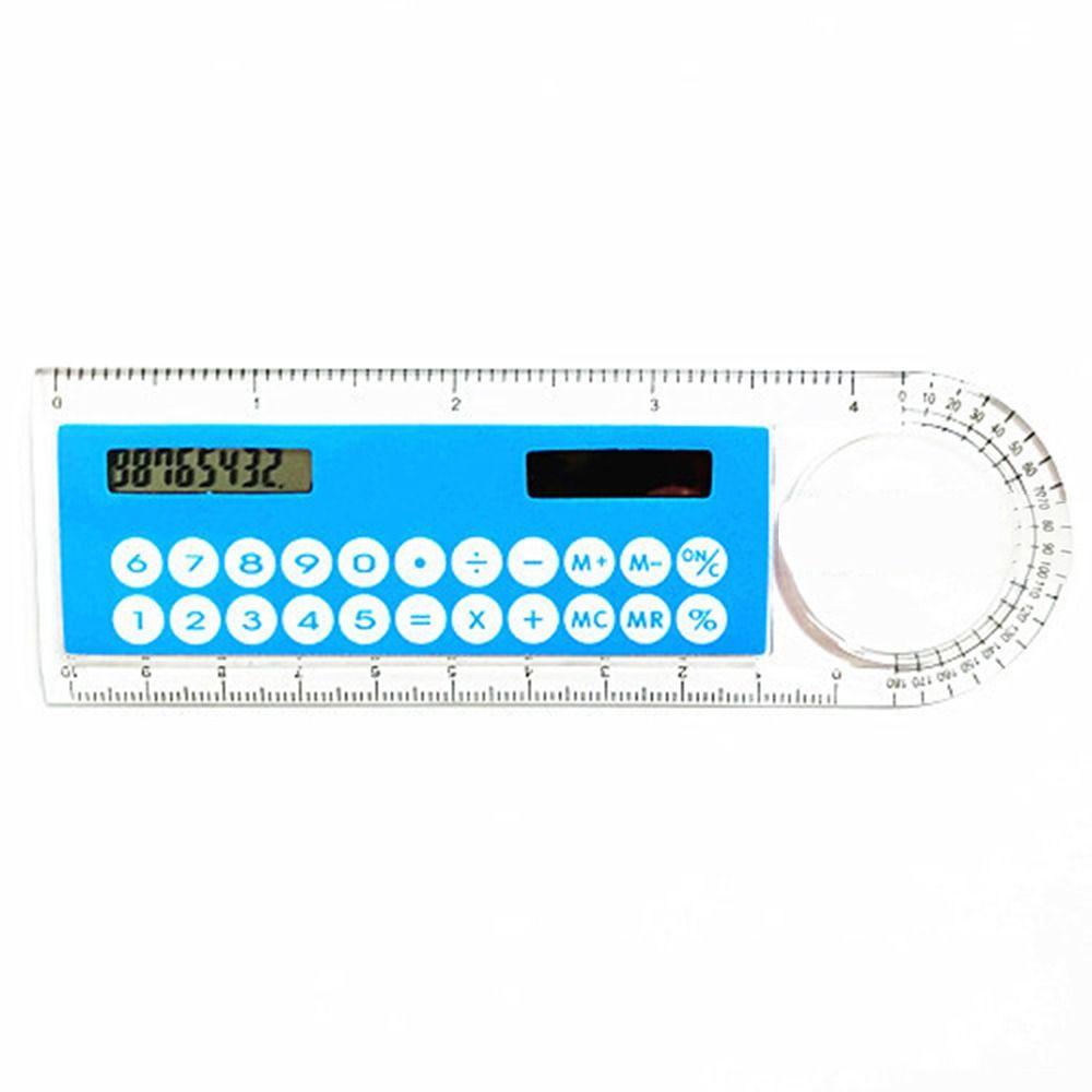 Colorful Childrens Tool Portable Digital Caliper Calculator Ruler Office Stationery Solar Energy Calculator