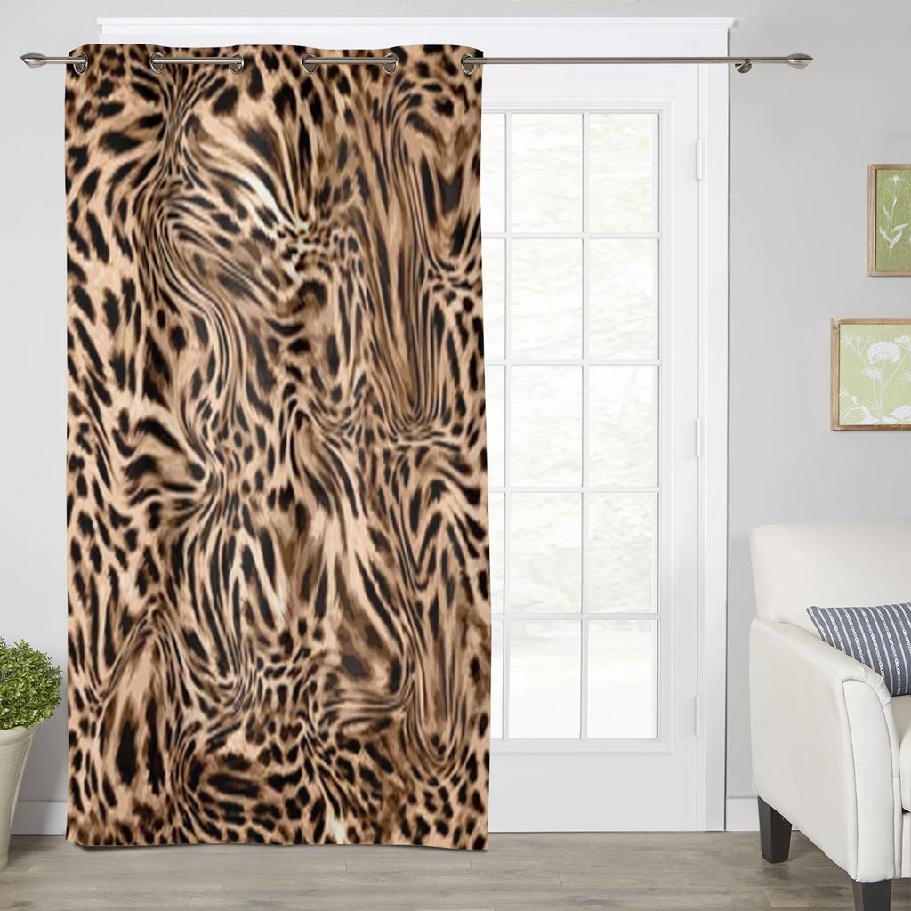Леопардовая текстура кожи, оконные шторы для гостиной, спальни, роскошные современные кухонные шторы, тканевые шторы