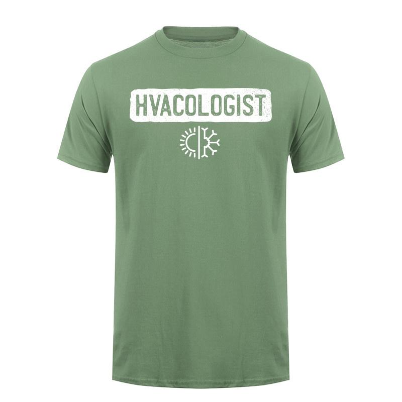 Hvacologist Tshirts Funny Hvac Technician Installer Heating Cooling Engineer Gift Cotton Tshirt Da271