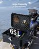 65L Motorcycle Top Case Universal Motorbike Tail Box with Leather Lining