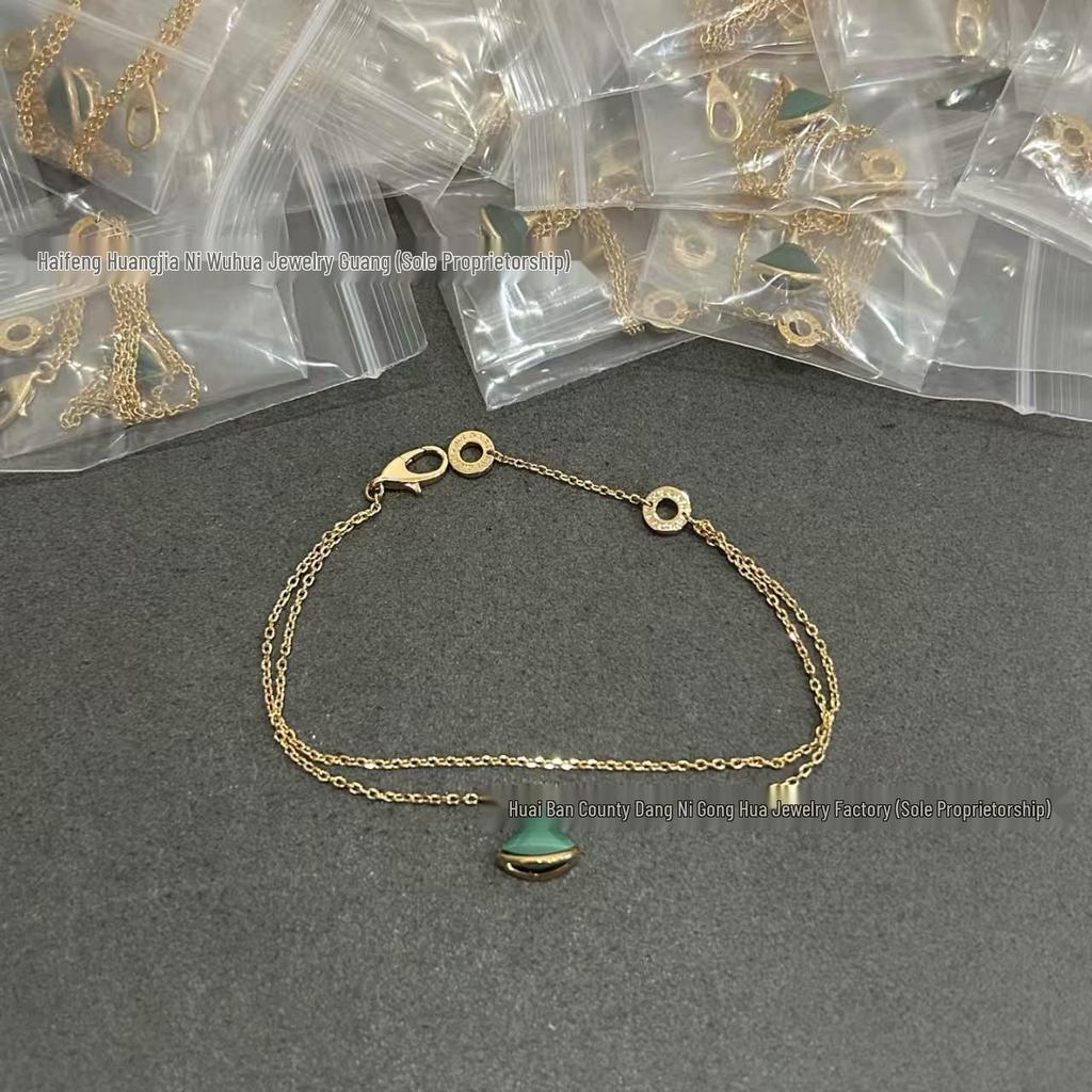 Rose Gold Skirt Bracelet for Women - Fashionable, Light Luxury Hand Jewelry, Perfect Birthday Gift for Her