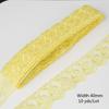 10yards/lot Multi-Color Lace Trim Fabric 40MM Embroidered Net Lace Trim For Sewing Decoration DIY Embroidered Lace Ribbon