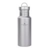 Boundless Voyage Titanium Water Bottle, Ultra-Lightweight, Wide-Mouth, Direct-Drink, for Hiking, Cycling, Sports, and Outdoor Activities, Camping,