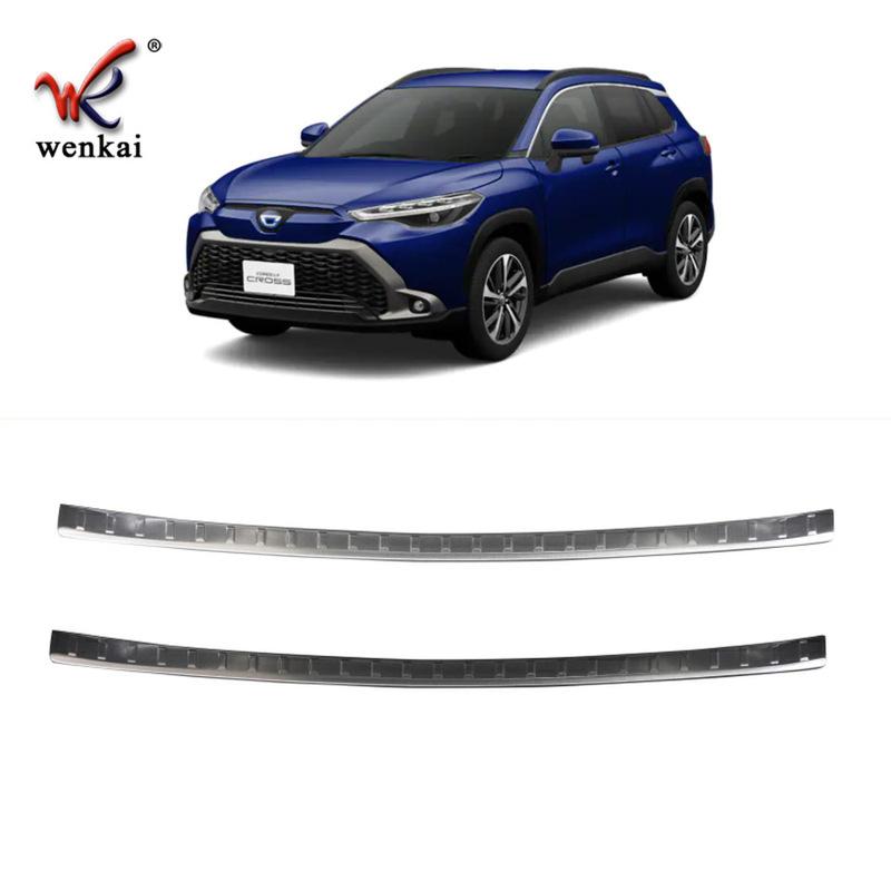 Для Toyota Corolla Cross XG10 ~2024 Гибридный автомобиль Накладка на багажник Защита задней двери Накладка на задний бампер Накладка на порог Аксессуары