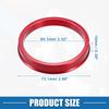 UXCELL 4pcs OD 72.6mm 73.1mm to ID 57.1mm 60.1mm 67.1mm 65.1mm Car Tire Centering Hub Centric Rings Wheel Bore Center Red