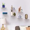 1Pc Acrylic Floating Shelves Wall Shelves Small Clear Shelf Display Ledges Hanging Shelves For Smart Speaker Action
