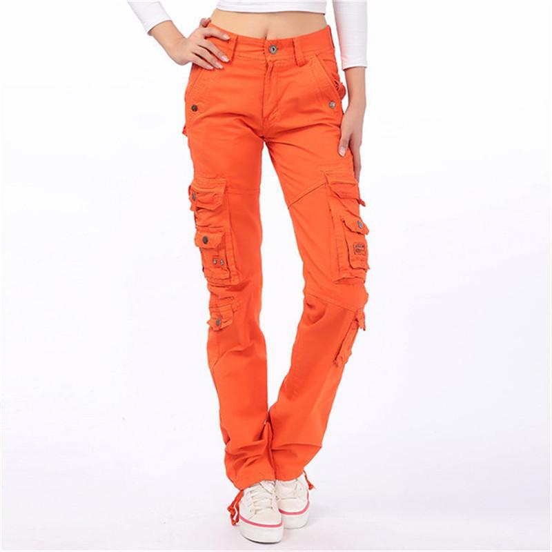 Cotton Pantalon Femmes 2025 Men Women Workout Military Multi-Pocket Baggy Cargo Pants Loose Straight Trousers Hip Hop Pants