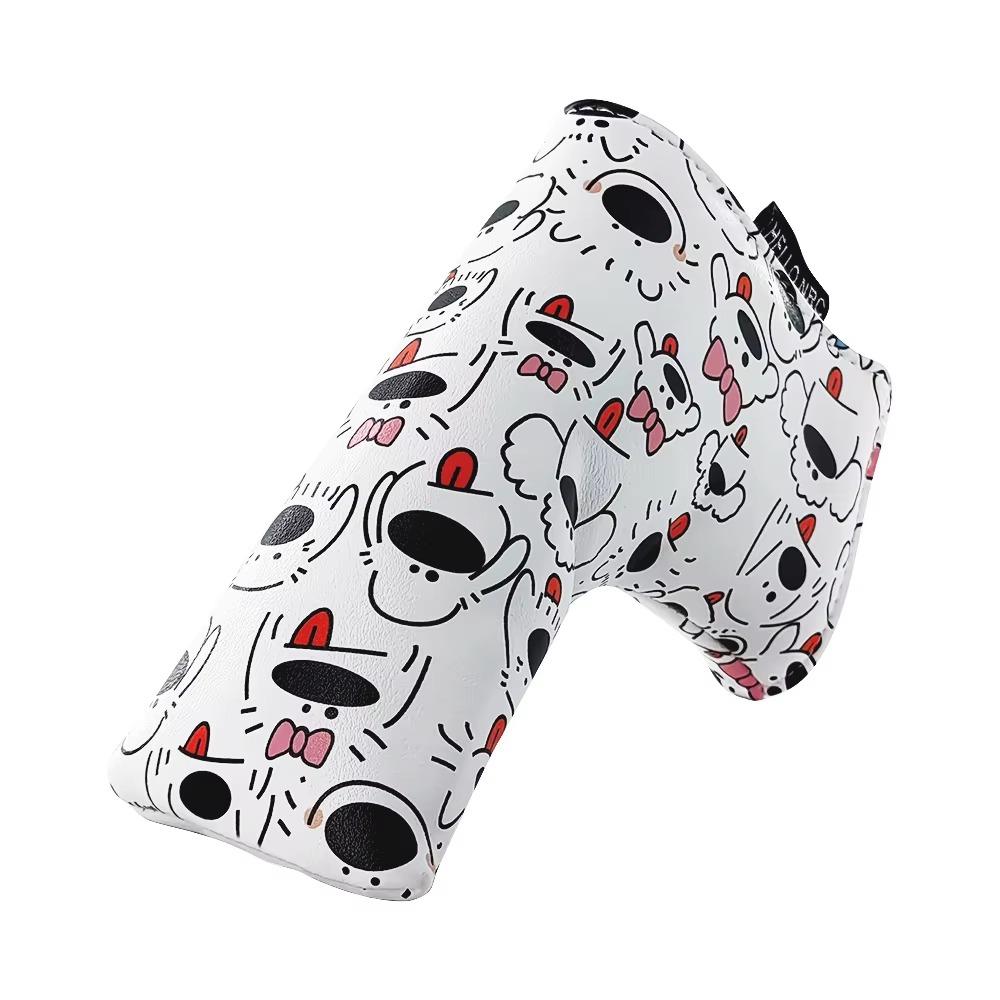 Cartoon Printed Golf Club Head Cover PU Leather Golf Club Protector Golf Supplies