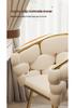Light Luxury Cream Style Makeup Chair with Cute Backrest – Ideal for Girls' Bedroom & Live Streaming