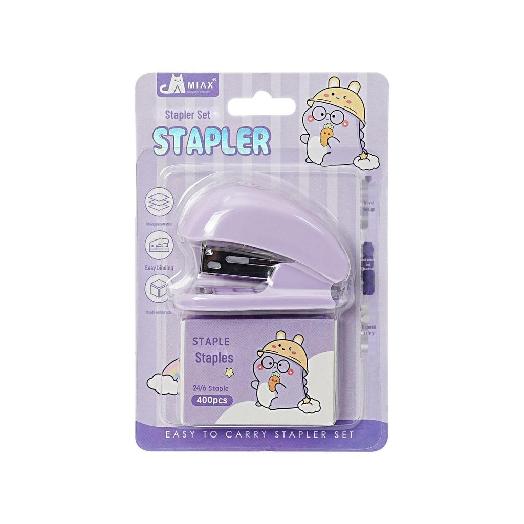 Creative Mini Dinosaur Stapler Set - Cute, Portable, Labor-Saving Binding Tool for Students