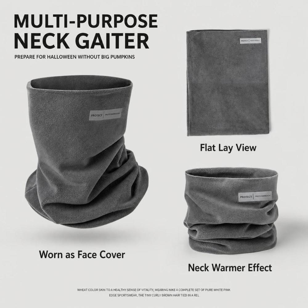 Warm Neck Warmer Breathable Neck Gaiter New Face Mask Men Women