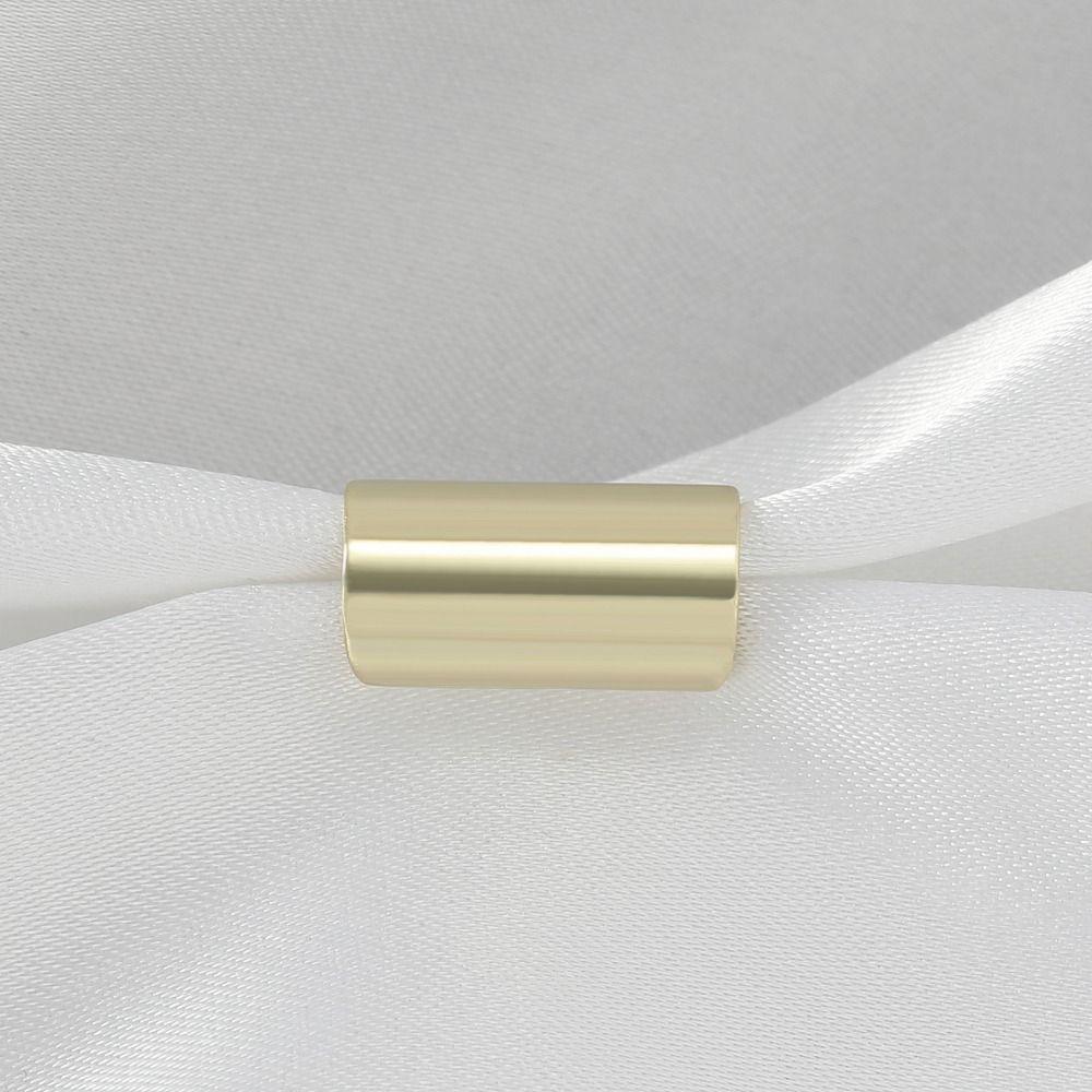 Copper Long Tube Clip Earring Solid Color Fake Ear Cuff Daily Ear Bone Clip  Piercing Jewelry