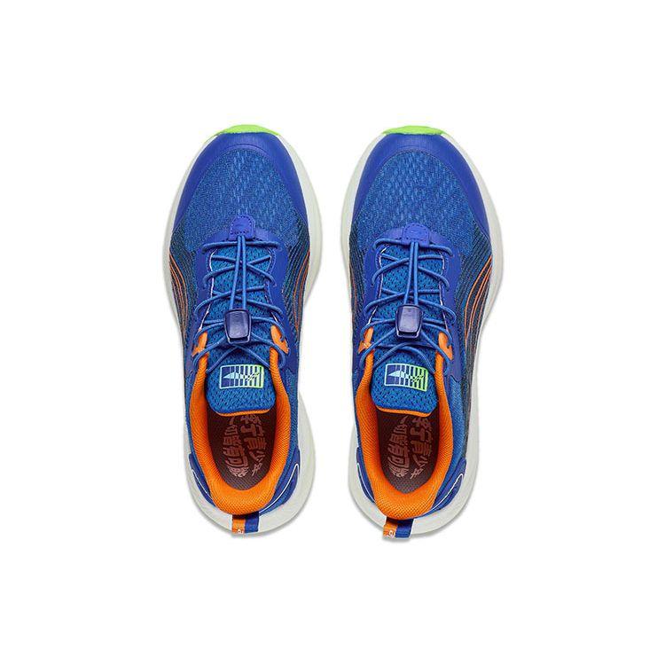 Li Ning Kids Starry Sky Lightweight Shock Absorption Non-Slip Low-Top Running Shoes Kids Running Shoes Blue White YKFT062-1