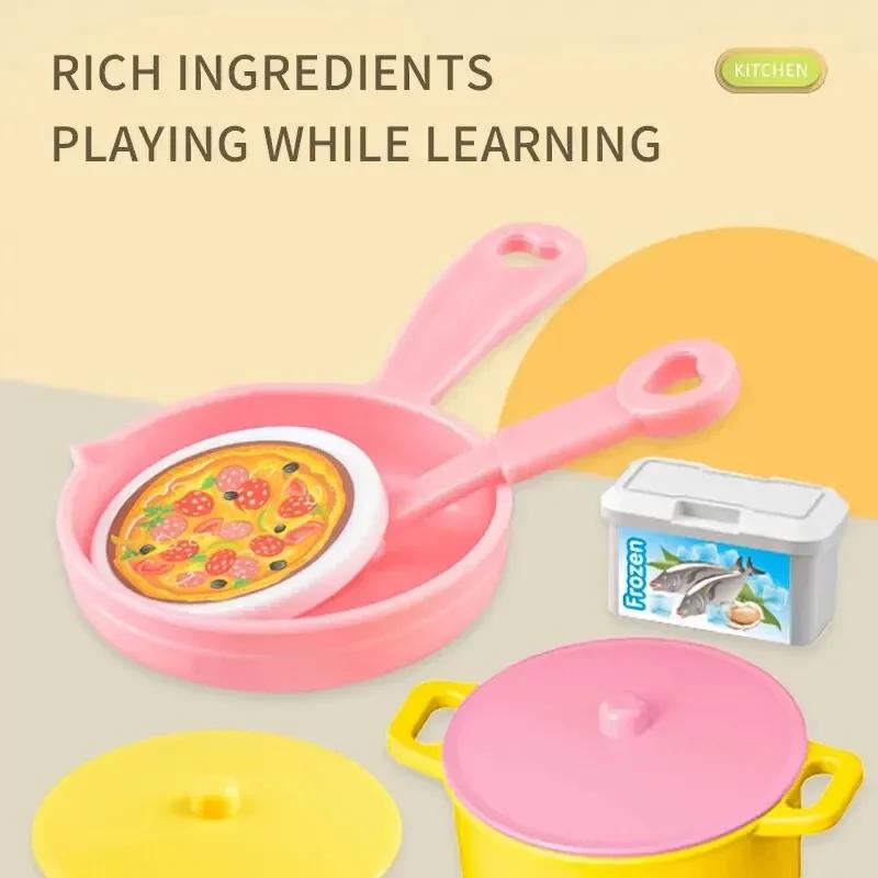 Мини-игрушки для кухонной столешницы, имитация детской игры в дом, ролевая игра, игра в приготовление еды, набор игрушек, подарок для мальчика, девочки, детей
