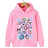 K-pop Охотник на демонов Мультяшные Девочки Мальчик Толстовка с капюшоном Детская Корейская волна Мода Повседневные Топы Одежда для девочек