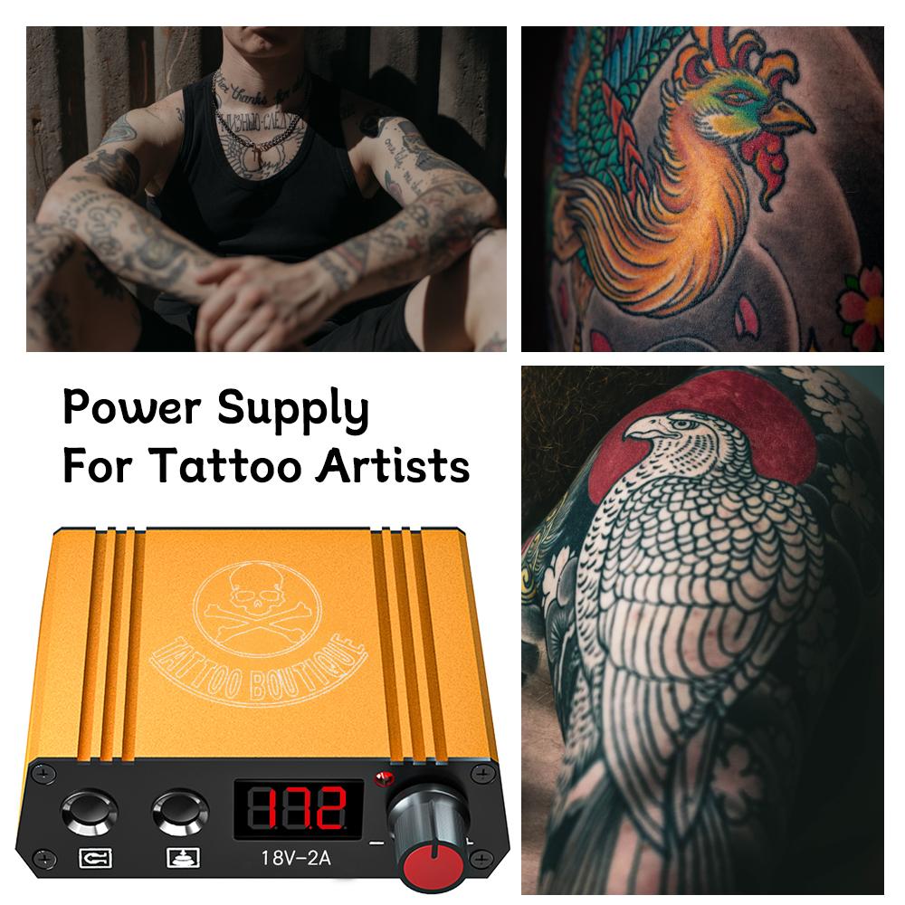 Машина для татуировки PHOENIXY Warp Coil Machine Gun Liner Machine для татуировщиков Источник питания для татуировки Набор для татуировки с 20 цветами чернил для татуировки