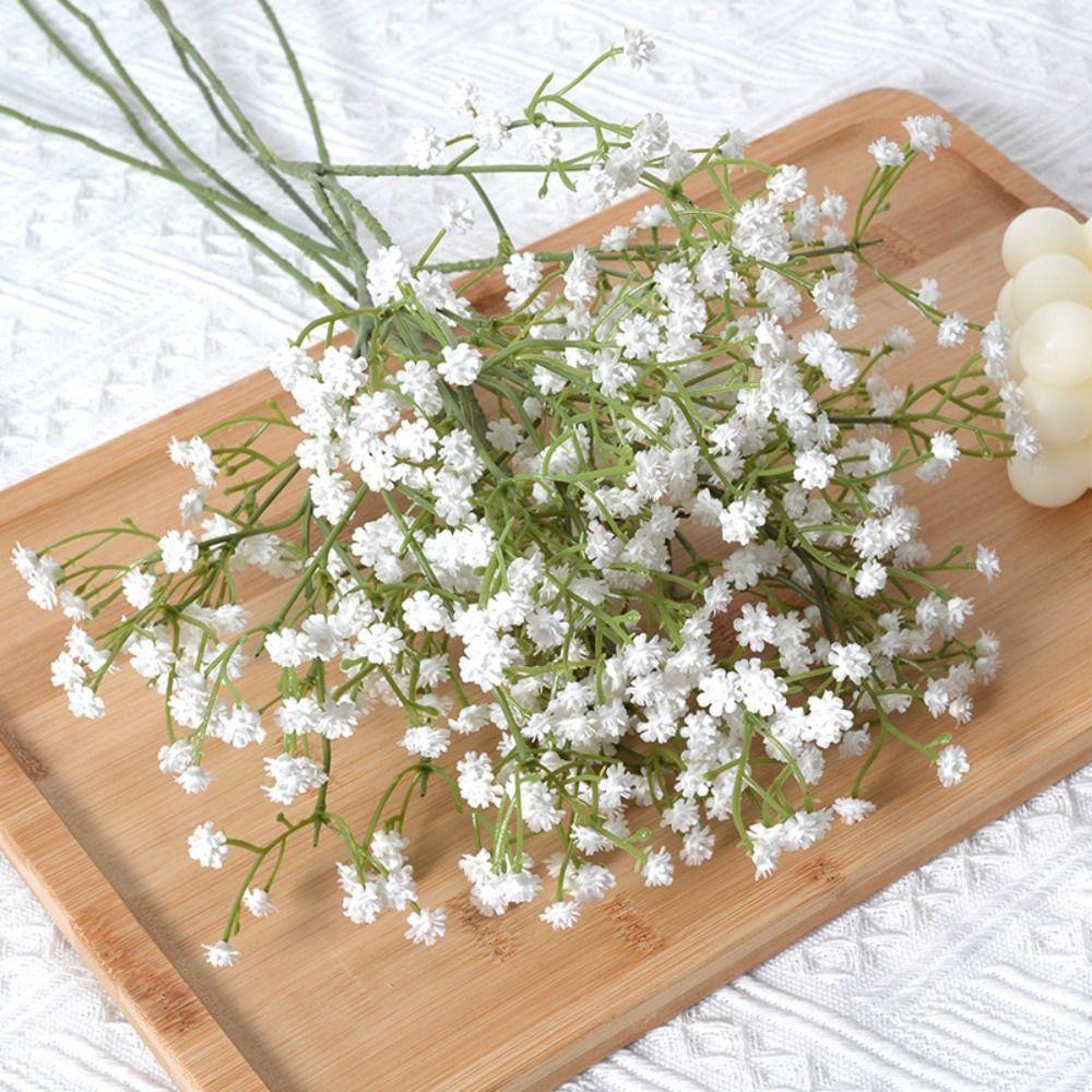 Soft Rubber Gypsophila Flowers 52cm Length Simulated Flower  Wedding Party Decoration