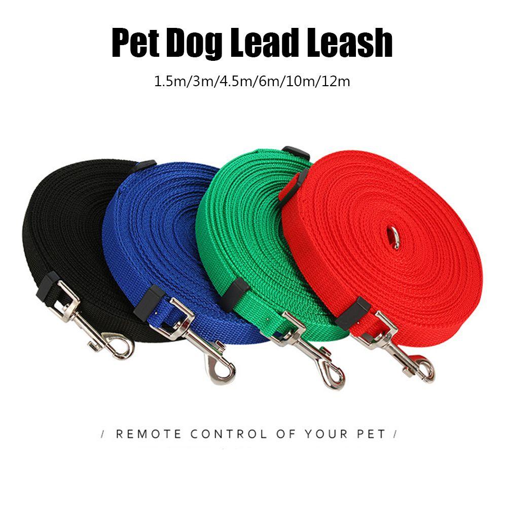 Colorful Dogs Cats Nylon Belt Puppy Collar Traction Rope Dog Leash Walking Training Lead Strap