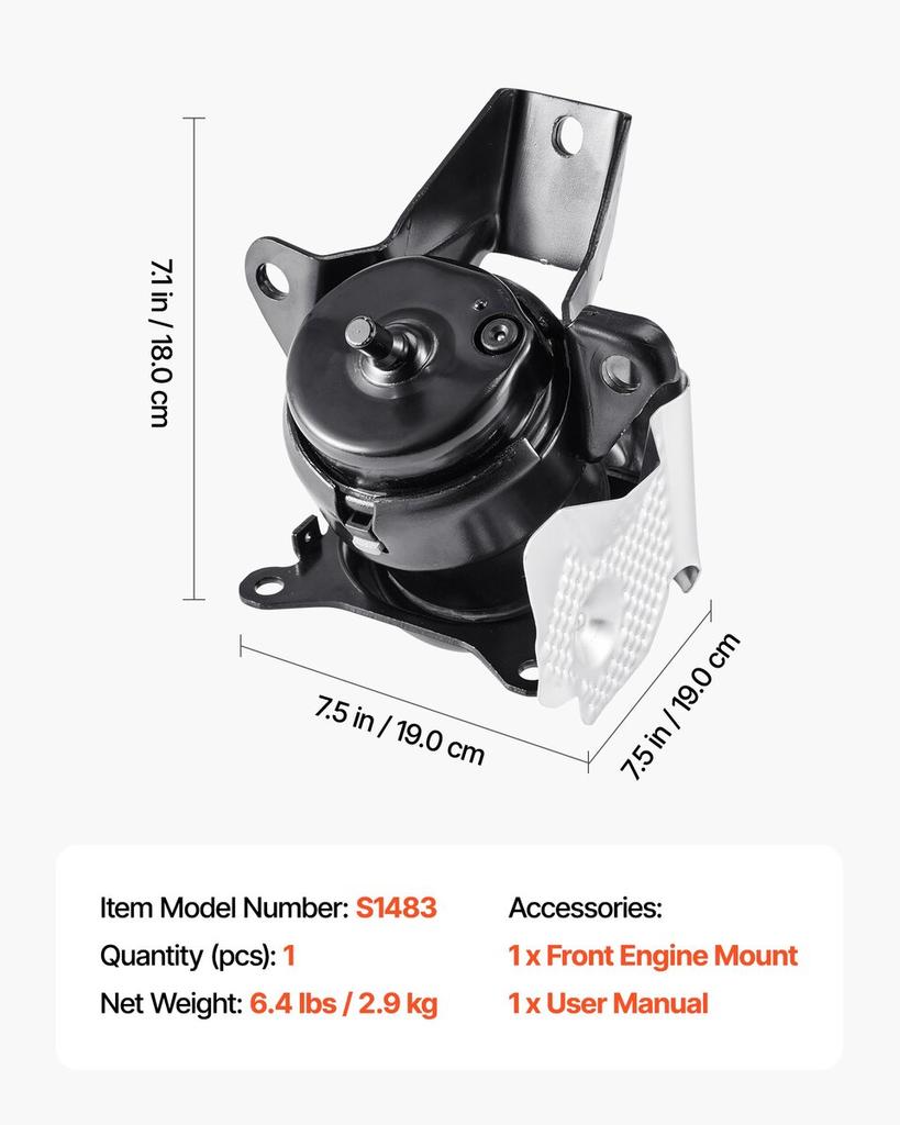 Engine Motor Mount Replacement, Left Front Engine Mount, Universal Compatible with 20142018 Chevrolet Silverado 1500 5.3L V8, Secure Support,
