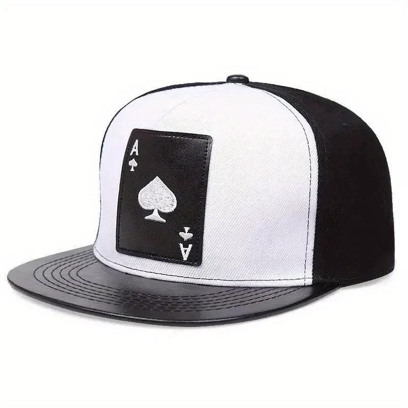 Бейсболки King Leather с вышитыми игральными картами, кепки в стиле хип-хоп для мужчин и женщин, уличные солнцезащитные шляпы унисекс с регулируемой застежкой