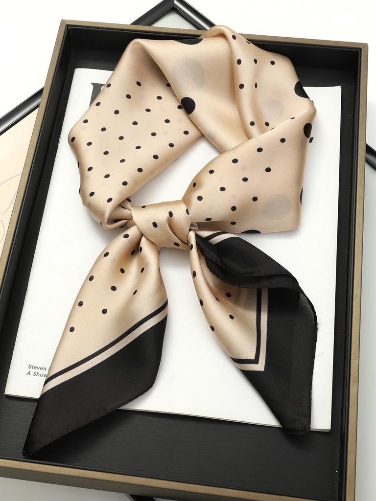 Luxury Brand Scarves for Women Shawl Print Silk Satin Hijab Scarf Female Bandana 70*70cm Square Shawls Scarfs For Ladies