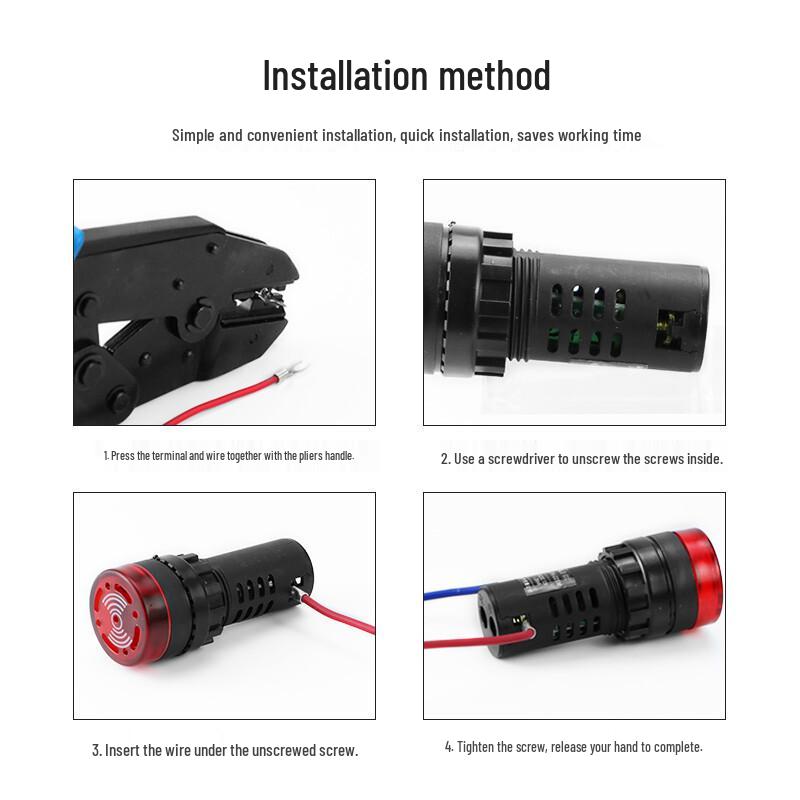 HUIJUN AD101 Series LED Sound & Light Buzzer Alarm